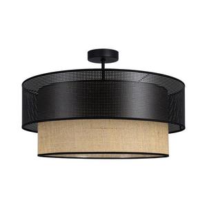 Plafonieră BORHO 1xE27/60W/230V negru/jută imagine