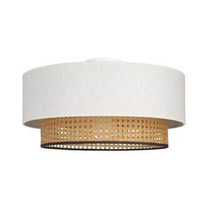 Plafonieră NATIA 1xE27/60W/230V alb/maro imagine