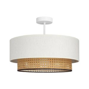 Lustră aplicată NATIA 1xE27/60W/230V alb/maro imagine