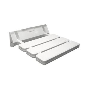 Aqualine - Scaun rabatabil pentru duș, 32 x 32, 8 cm, alb imagine