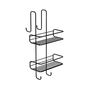 Gedy - Poliță de perete pentru duș CHROM LINE 49x24 cm negru mat imagine