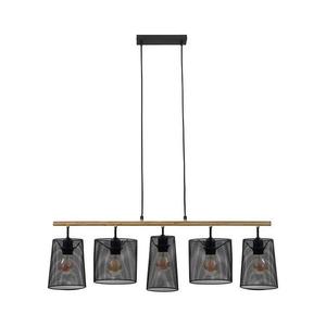 Brilo 4078-054 - Candelabru pe cablu WOOD & STYLE 5xE27/60W/230V imagine