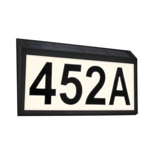 Briloner 3797015 - Placă iluminată solar pentru număr de casă, LED/0, 5W/1, 2 IP44 imagine