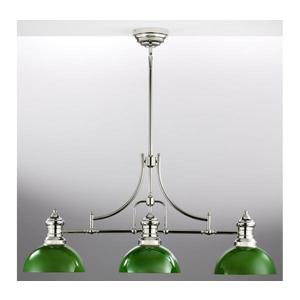 Jupiter 2072 - Lustră pe tijă PLATINO 3xE27/15W/230V verde/crom lucios imagine