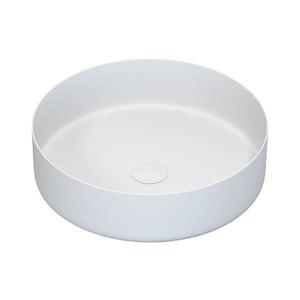 Lavoar pentru blat LJORDAL Ø 40 cm, oțel/alb - BATH DELUXE 06-040-16-01-00 imagine
