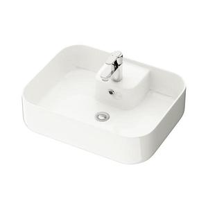 BATH DELUXE 06-050-12-11-00-Lavoar pentru blat KRISTIANSAND 51x40cm ceramică/alb imagine