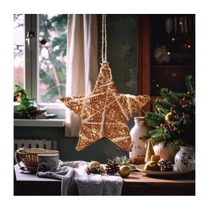 Brilagi - Stea LED decorativă de Crăciun, 30 x 28 cm, alimentare 2x AA imagine