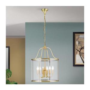 Orion - Candelabru BRUNO cu lanț, 6xE14/40W/230V, diam. 43 cm, auriu imagine