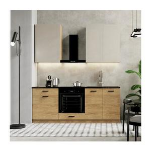 Set de bucătărie JOY, 200 cm, nuc imagine