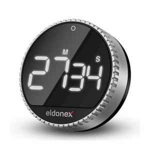 ELDONEX ECL-1210-SL - Cronometru de bucătărie QuickCount, 3xAAA, argintiu/negru imagine