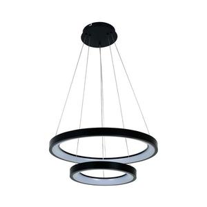 Brilagi - Lustră LED dimabilă pe cablu FALCON SLIM LED/68W/230V Ø 50 cm neagră + telecomandă imagine