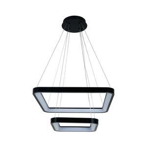 Brilagi - Lustră suspendată cu LED dimabilă pe cablu FALCON SLIM LED/78W/230V 50x50 cm neagră + telecomandă imagine