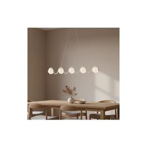 Lustră suspendată pe cablu SINUS, 5xG9/8W/230V, albă imagine