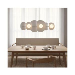 Candelabru pe cablu ELEMENTI 6xG9/8W/230V alb imagine