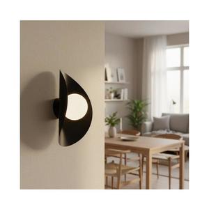 Aplica de perete FIERO, 1 x G9, 8 W, 230 V, neagră imagine