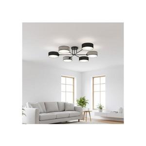 Lustru aplicat MAGA 6xE14/10W/230V negru/gri imagine