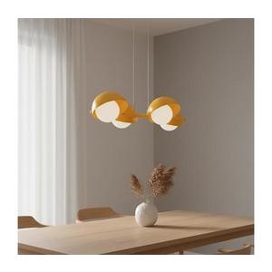 Candelabru suspendat pe cablu BOOM 4xG9/8W/230V, portocaliu imagine