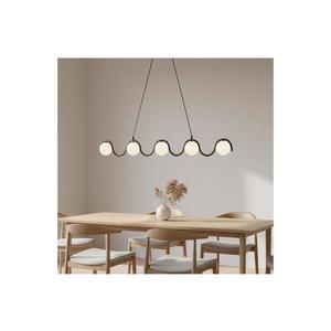 Lustră suspendată pe cablu SINUS 5xG9/8W/230V, negru imagine