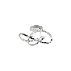 Plafonieră LED aplicată, reglabilă, ABRO, 26W/230V, crom lucios imagine