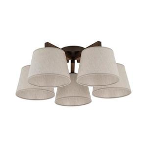 Brilagi - Lustră de tavan aplicată LATTE, 5x E27/15W/230V, pin/crem imagine