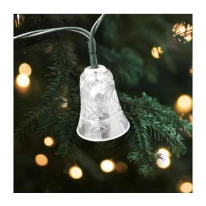 Ghirlandă luminoasă de Crăciun pentru exterior 20xLED/2xAA 2, 2 m IP44 multicoloră, cu clopoței imagine