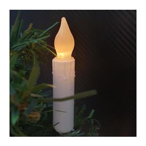 Ghirlandă LED decorativă de Crăciun 10xLED/2xAA 1, 65 m, alb cald, cu becuri în formă de lumânare imagine