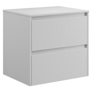 Dulap pentru lavoar TRONDHEIM, 60 cm, alb imagine