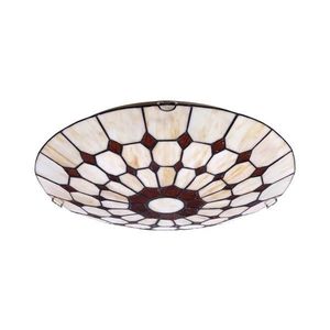 Brilagi - Plafonieră Tiffany DORAN din vitralii, 2xE27/60W/230V imagine