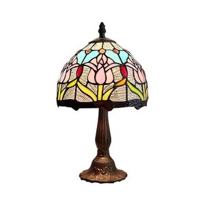 Lampă de masă Tiffany din vitralii LORAS 1xE14/40W/230V - Brilagi imagine