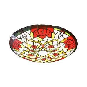 Brilagi - Plafonieră Tiffany cu vitralii GARLAN, 2xE27/60W/230V imagine