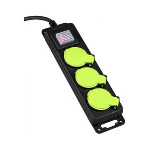 Prelungitor cu 3 prize și întrerupător, 5 m, IP44 imagine