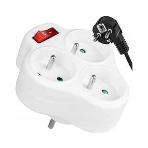 Priză multiplă cu întrerupător, 3 prize imagine