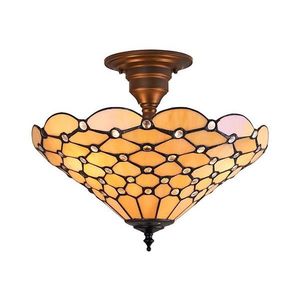 Endon 64300 - Lustră aplicată Tiffany PEARL 3xE27/60W/230V Ø 37 cm imagine