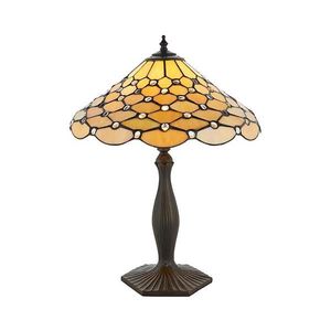 Endon 64301 - Lampă de masă Tiffany PEARL 1xE27/60W/230V, diam. 37 cm imagine