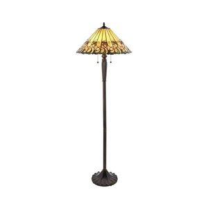 Endon 64192 - Lampadar Tiffany JAMELIA, 2x E27/60W/230V, Ø 50 cm imagine