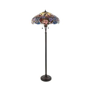 Endon 64323 - Lampă de podea Tiffany SULLIVAN, 2xE27/60W/230V, Ø 56 cm imagine