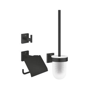 GROHE 411232430 - Set de accesorii ESALS 3-în-1 pentru toaletă, negru imagine