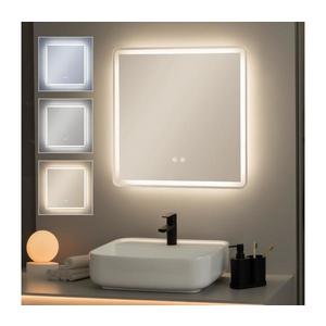 Brilagi - Oglindă de baie BELLA cu LED dimabil, iluminare LED de fundal și încălzire anti-abur, 16W/230V, 60x60 cm, IP44 imagine