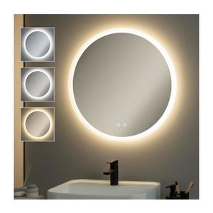 Brilagi - Oglindă LED dimabilă cu funcție anti-aburire și iluminare de fundal CLARA PRO LED/19W/230V Ø 60 cm IP44 imagine