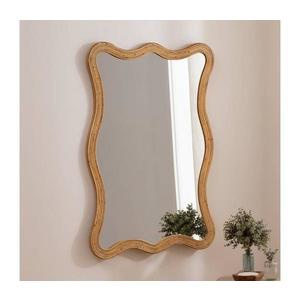 Atmosphera - Oglindă de perete MAGGIE 100x70 cm ratan imagine