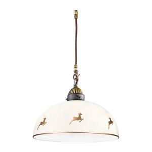 Kolarz 731.30.151 - candelabru suspendat pe cablu NONNA, 1xE27/75W/230V, Ø 30 cm, jeleni aur roz imagine