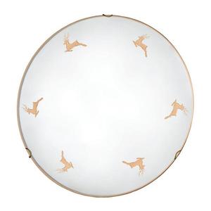 Kolarz 731.13.4.150 - Aplică de perete NONNA, 3xE27/60W/230V, Ø 50 cm, decor cerb, roz auriu imagine