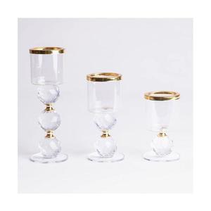 Set de 3 sfeșnice aurii imagine