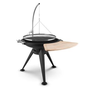 Blumfeldt Delion, grătar rotativ, recipient pentru foc, oțel inoxidabil imagine