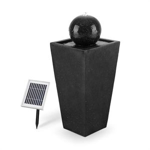 Blumfeldt Königsbrunn Fountain Solar 200 l / h Indicator baterie optică de bazalt imagine