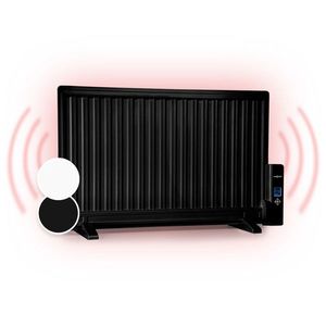 OneConcept Wallander, radiator pe ulei, 800 W, termostat, încălzitor de ulei, ultra-plat, negru imagine