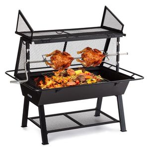 Blumfeldt Milos Alto, rotisor, construcție din oțel refractar, compartiment din lemn imagine