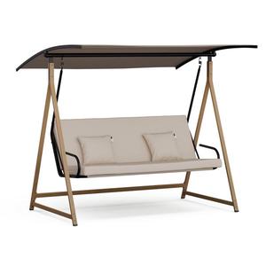 Blumfeldt ZenGrove, leagăn în stil Hollywood, cu 3 locuri, reglabil individual, oțel acoperit cu pulbere, rezistent la intemperii imagine