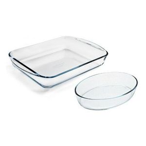 Pyrex Set de 2 vase de sticlă pentru cuptor, 3, 7 l+ 2, 2 l imagine