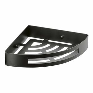 GEDY 247914 Raft de colț inteligent pentru duș, 21x 4, 5 x 21 cm, negru mat, negru imagine